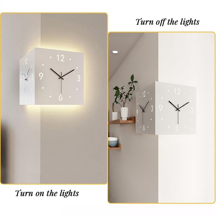 Zegar ścienny LED Nordic Dual-Glow